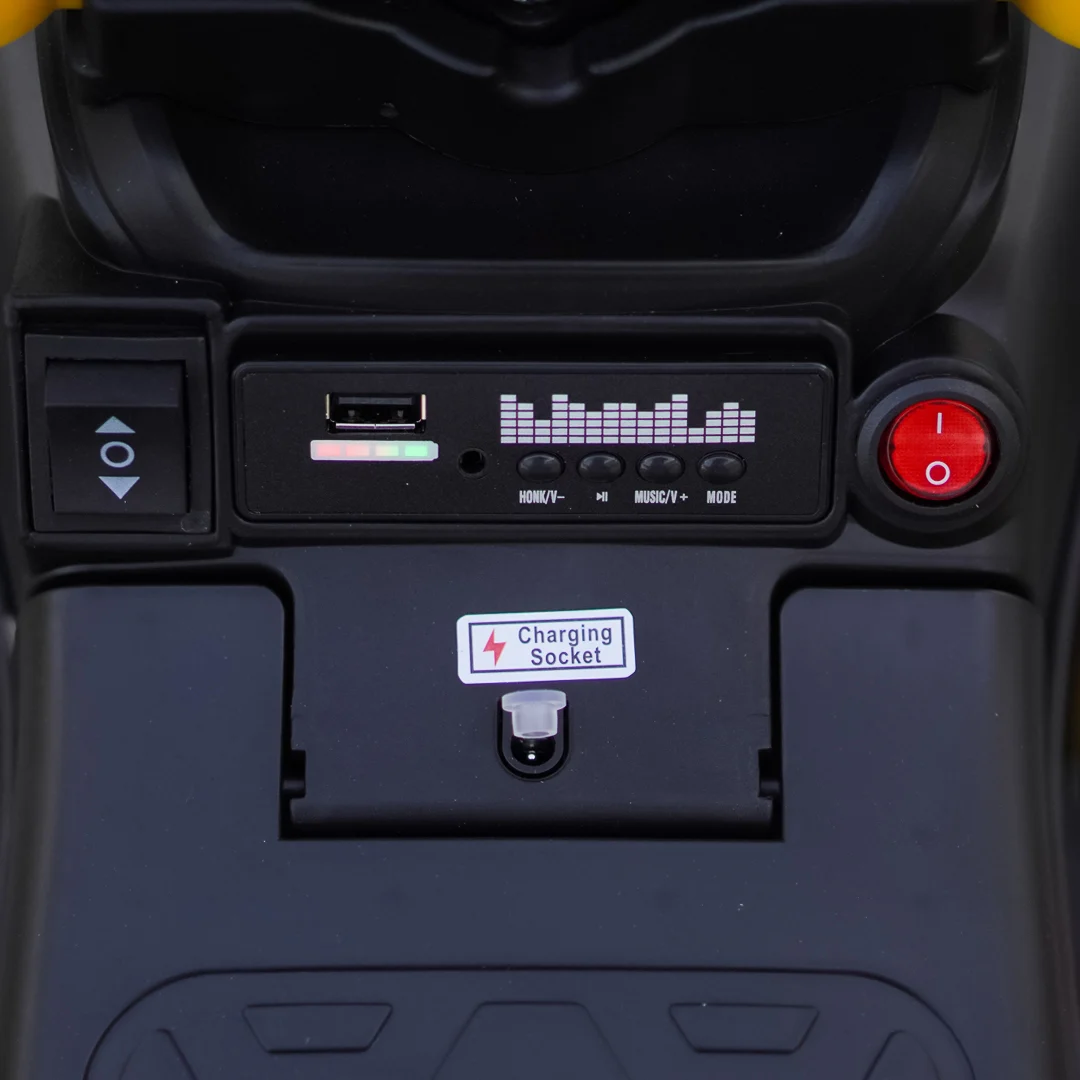 Ride-on electric atv 4 in 1 for children, 35W, 6V, standard, yellow [8]