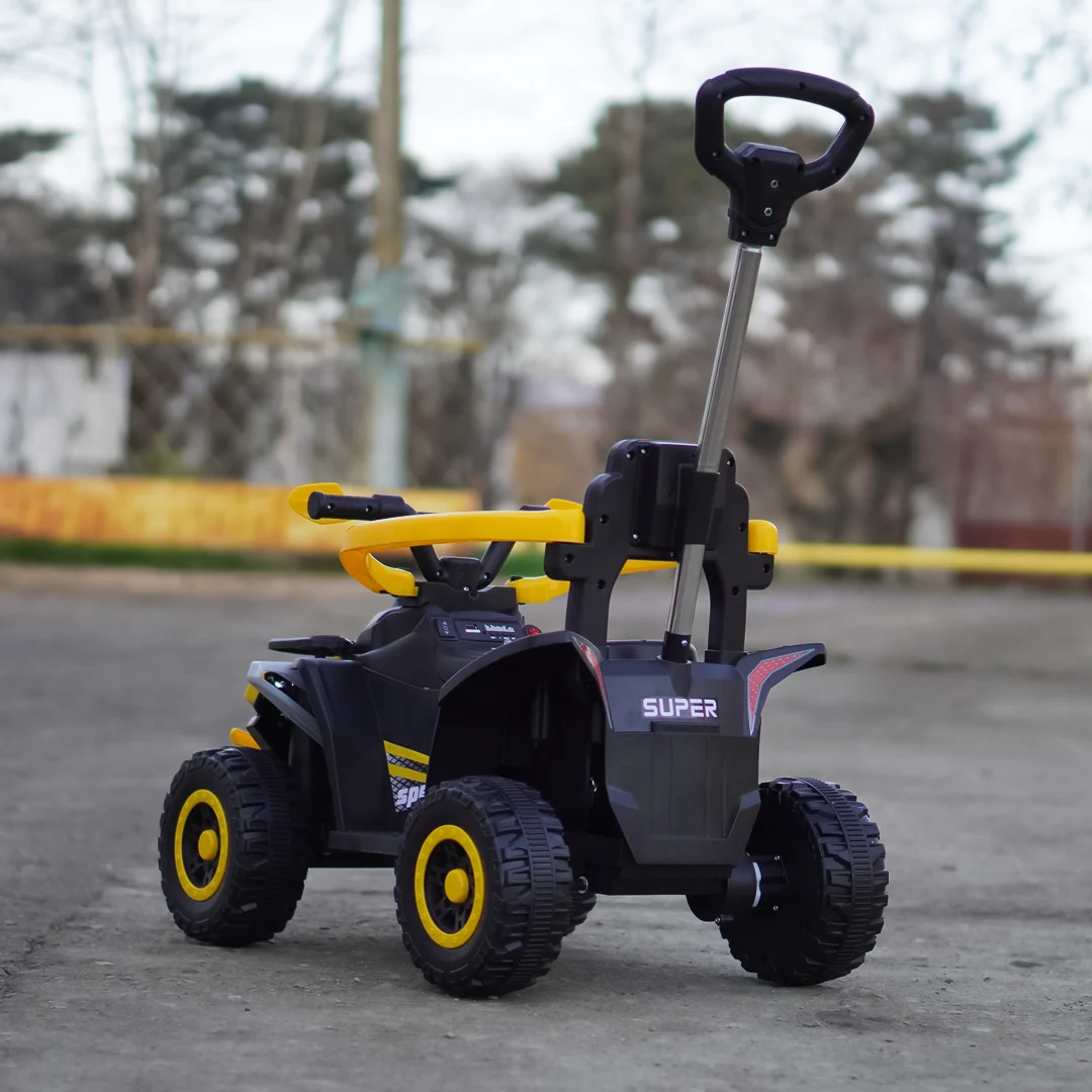 Ride-on electric atv 4 in 1 for children, 35W, 6V, standard, yellow [1]