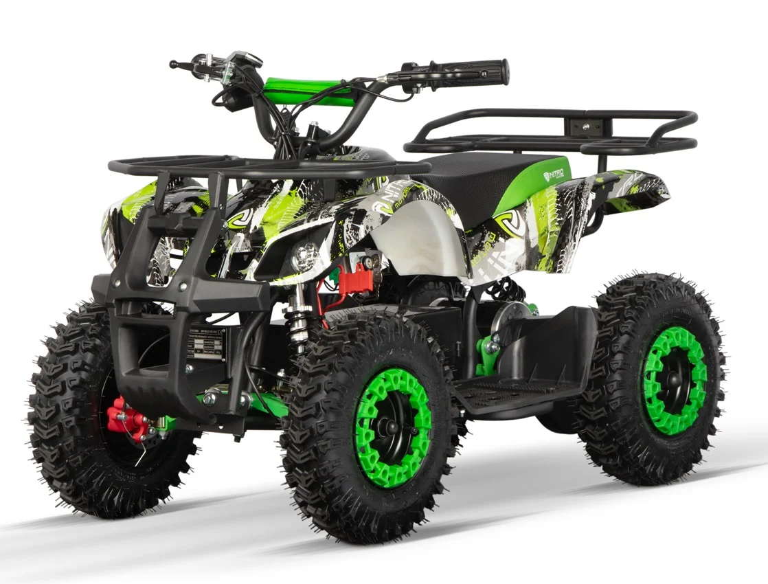 ATV & UTV Electrice - Atv electric NITRO Torino Quad 1000W 36V 12Ah, grafiti green