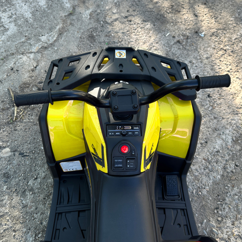 ATV electric pentru copii 2 - 5 ani, Solley MiniDesert, 70W 12V, bluetooth, galben [9]