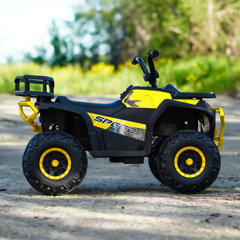 ATV electric pentru copii 2 - 5 ani, Solley MiniDesert, 70W 12V, bluetooth, galben [6]