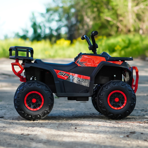 ATV electric pentru copii 2 - 5 ani, Solley MiniDesert, 70W 12V, bluetooth, rosu [7]