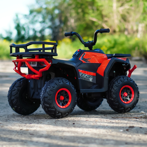 ATV electric pentru copii 2 - 5 ani, Solley MiniDesert, 70W 12V, bluetooth, rosu [6]