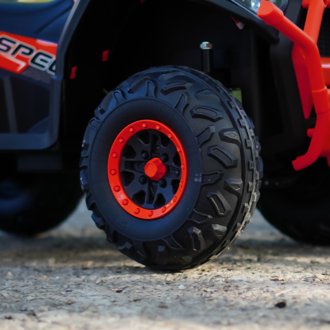 ATV electric pentru copii 2 - 5 ani, Solley MiniDesert, 70W 12V, bluetooth, rosu [9]