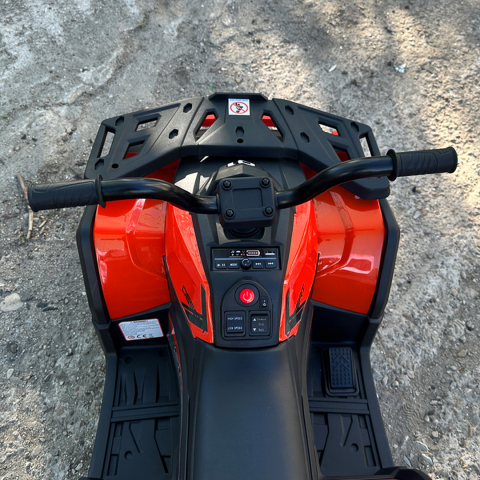 ATV electric pentru copii 2 - 5 ani, Solley MiniDesert, 70W 12V, bluetooth, rosu [11]