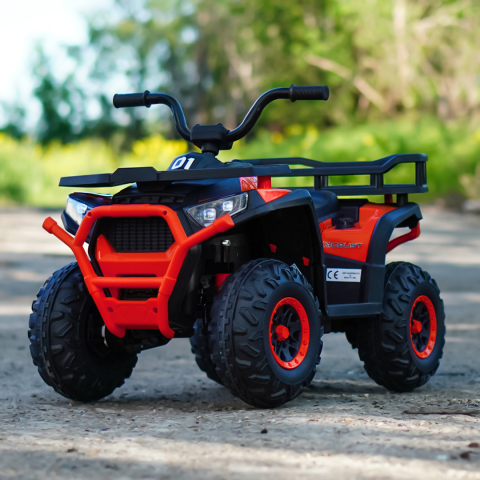 ATV electric pentru copii 2 - 5 ani, Solley MiniDesert, 70W 12V, bluetooth, rosu [1]