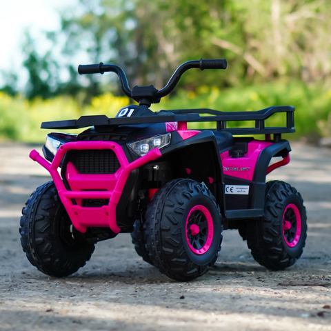 Electric ride-on ATV for children Solley MiniDesert, 2-5 years, 70W 12V, bluetooth, pink [3]
