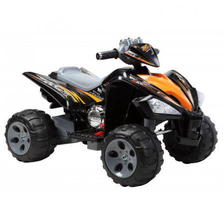 Ride On ATV & UTV - Electric Ride-on ATV for children Kinderauto BJ007, 90W, 12V, standard equipped, black