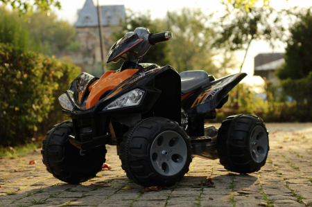Electric Ride-on ATV for children Kinderauto BJ007, 90W, 12V, standard equipped, black [1]