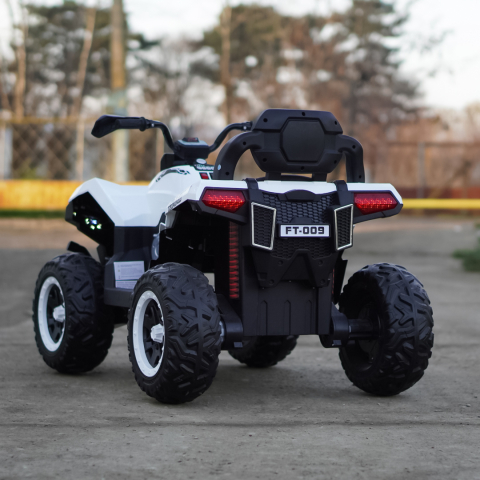 Electric ride-on ATV for children, SuperOffroad V2, for 2 children, 4x4, 180W, 12V, 12Ah, premium, white [7]