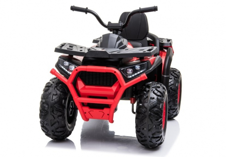 Electric Ride-On ATV for children Kinderauto BJ607, 12V, 90W, leather seat, red [2]
