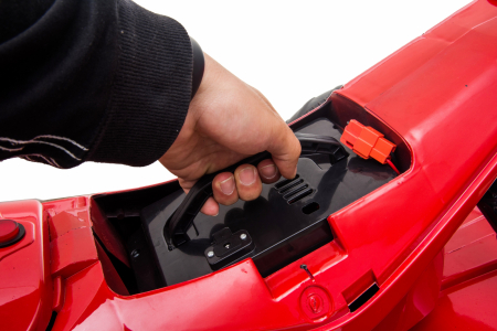 ATV electric pentru copii BJ718, 110W, 24V, 2 baterii, premium, negru [7]