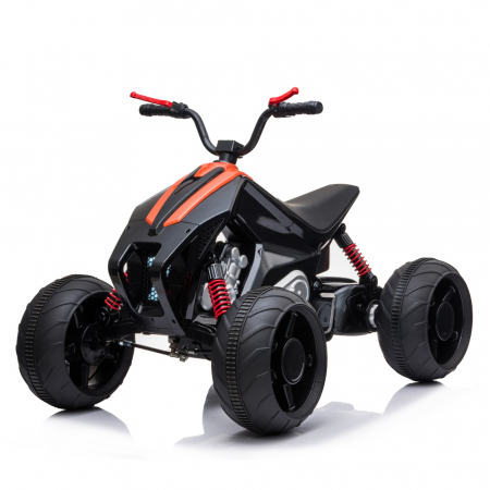 Ride On ATV & UTV - Electric Ride-on ATV for children Kinderauto BJ718, 2 batteries, 110W, 24V, premium equipped, black