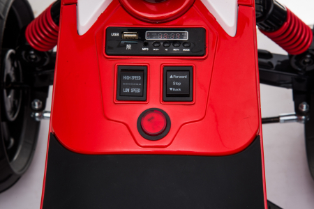 ATV electric pentru copii BJ718, 110W, 24V, 2 baterii, premium, negru [6]