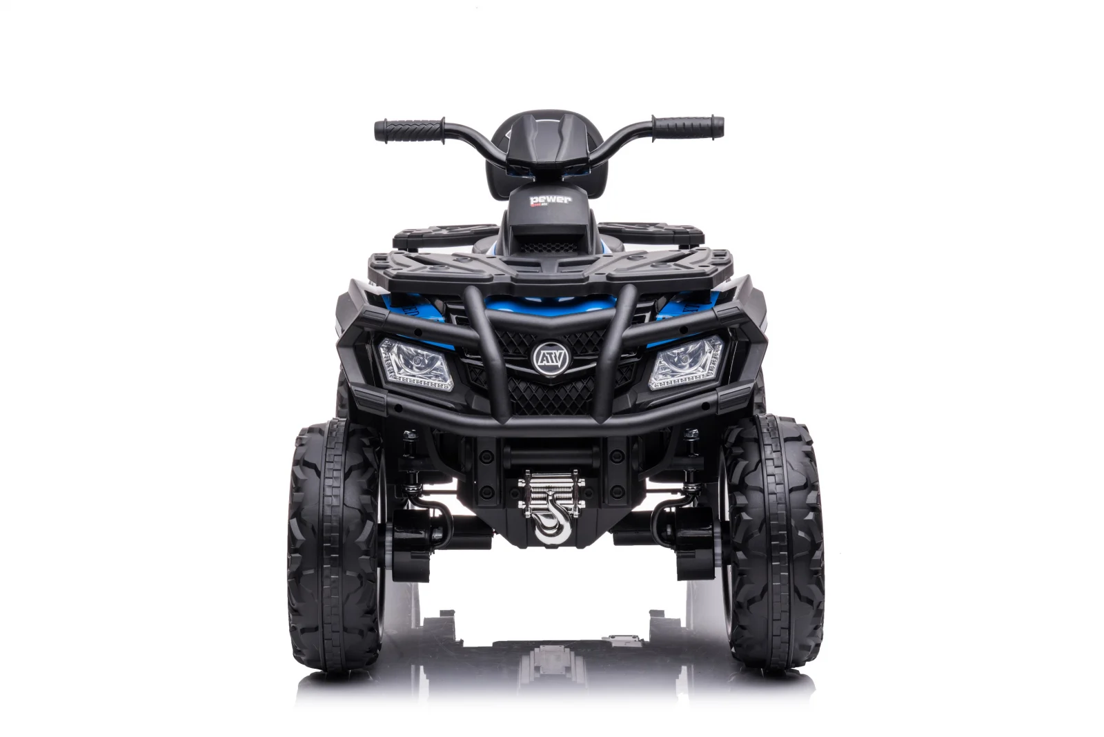 ATV electric pentru copii BJS615, 4x4, accesorii incluse, 320W, 24V, bluetooth, echipare premium, albastru [12]