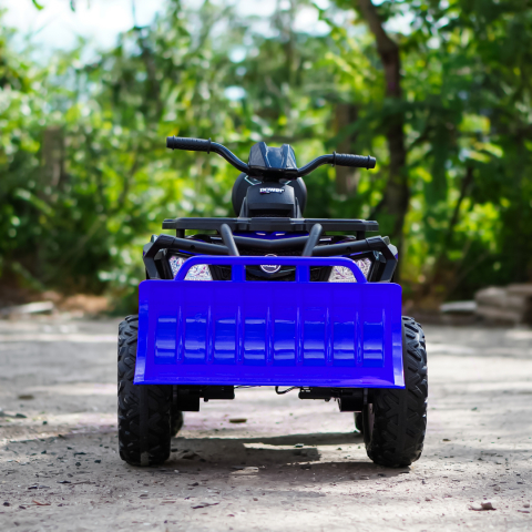 ATV electric pentru copii BJS615, 4x4, accesorii incluse, 320W, 24V, bluetooth, echipare premium, albastru [2]