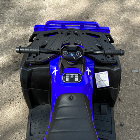 ATV electric pentru copii BJS615, 4x4, accesorii incluse, 320W, 24V, bluetooth, echipare premium, albastru [8]