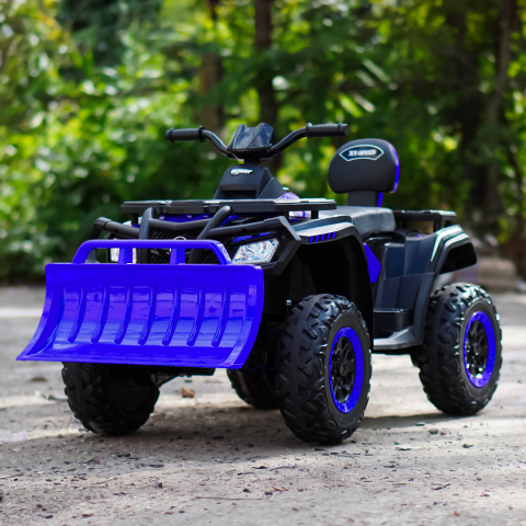 ATV electric pentru copii BJS615, 4x4, accesorii incluse, 320W, 24V, bluetooth, echipare premium, albastru [1]