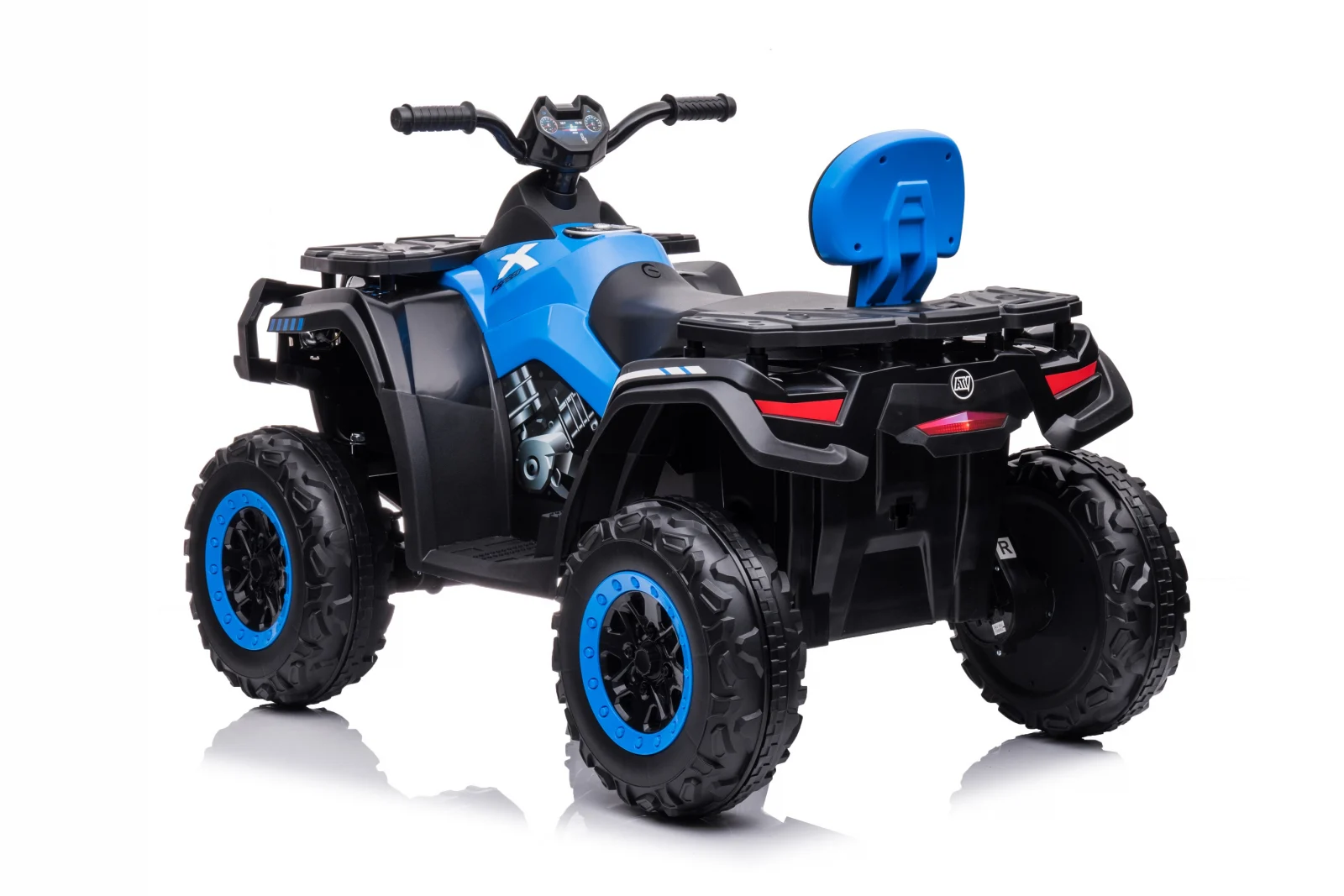 ATV electric pentru copii BJS615, 4x4, accesorii incluse, 320W, 24V, bluetooth, echipare premium, albastru [13]