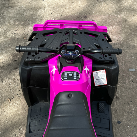 ATV electric pentru copii BJS615, 4x4, accesorii incluse, 320W, 24V, bluetooth, echipare premium, roz [9]