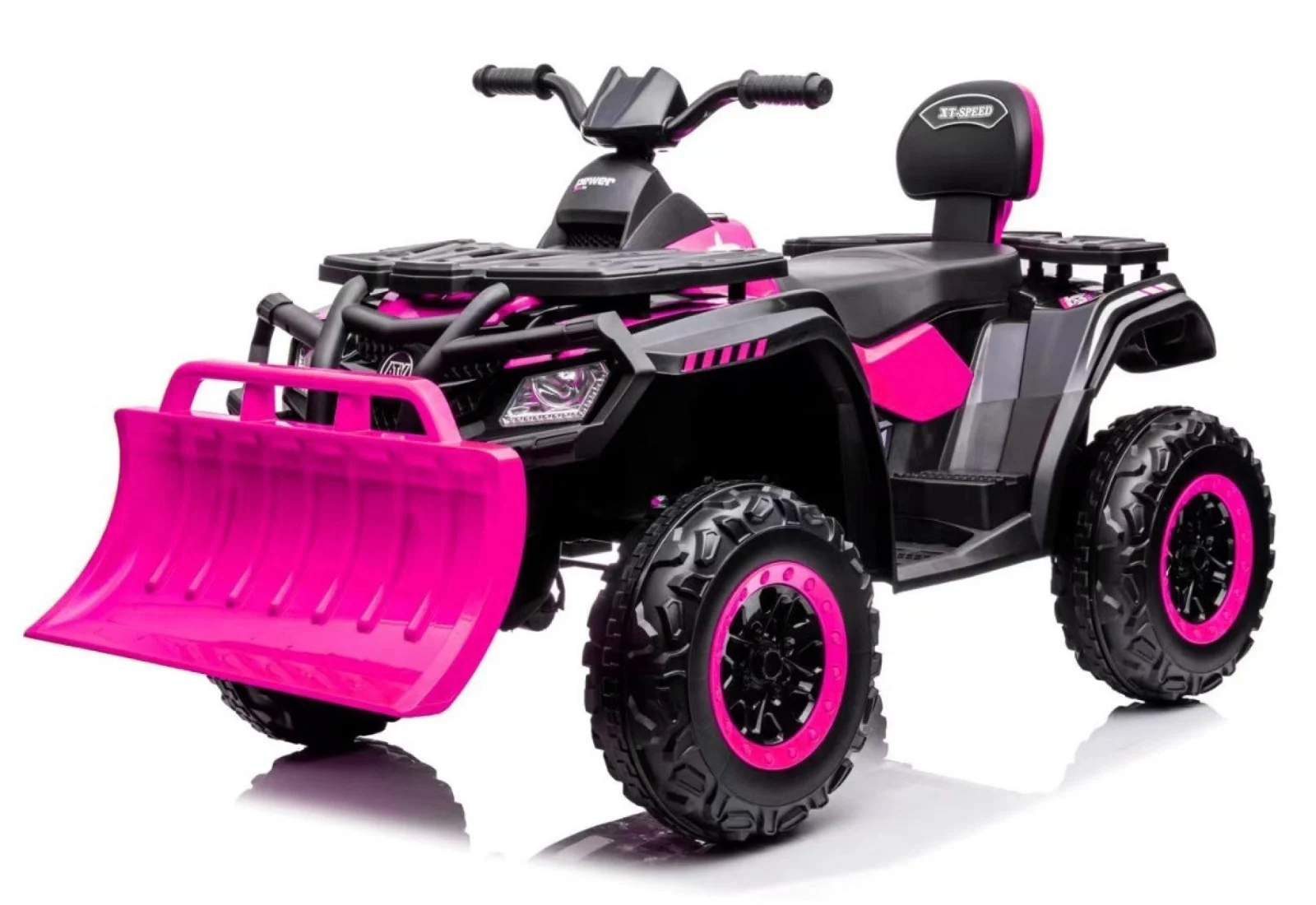 Ride On ATV & UTV - Ride-on electric ATV for children, BJS615, 4x4, accesories included, 320W, 24V, bluetooth, premium equiped, pink