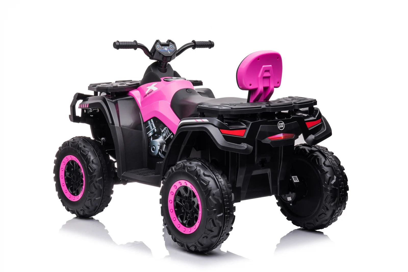 ATV electric pentru copii BJS615, 4x4, accesorii incluse, 320W, 24V, bluetooth, echipare premium, roz [13]