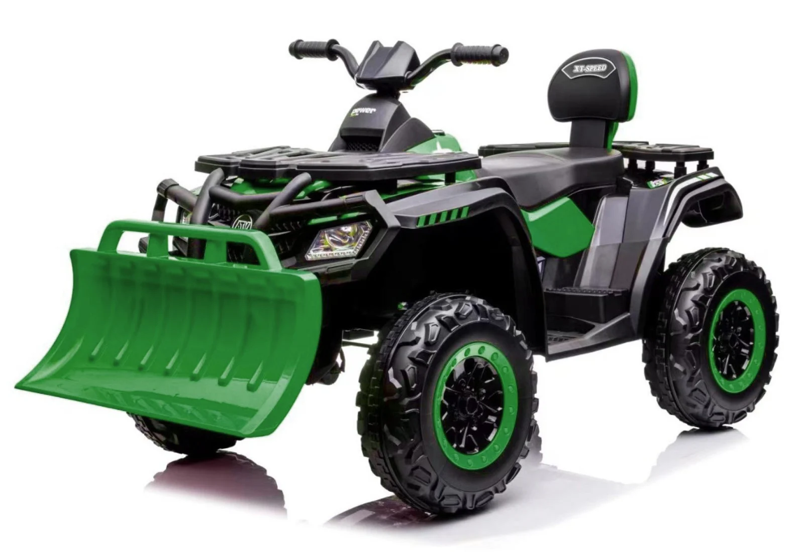 Ride On ATV & UTV - Ride-on electric ATV for children, BJS615, 4x4, accesories included, 320W, 24V, bluetooth, premium equiped, green
