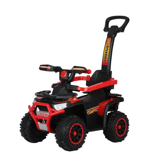 Electric Ride-On cars - 3 in 1 Electric ride-on ATV for children with  handle, 30W 6V, standard equipped, red