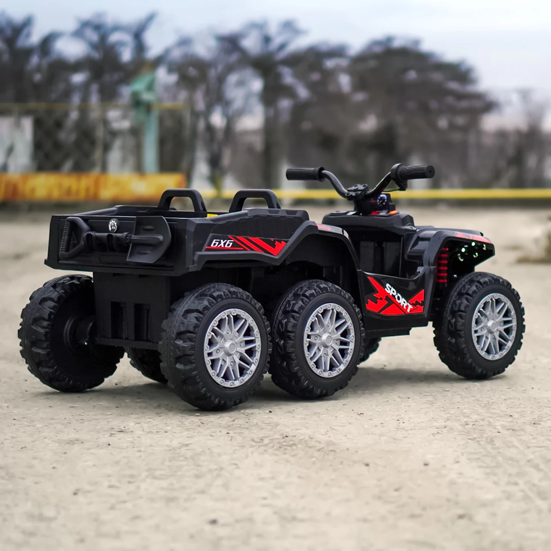 ATV electric pentru copii FarmQuad 6x6, 180W, 12V 14AH, premium, negru [5]