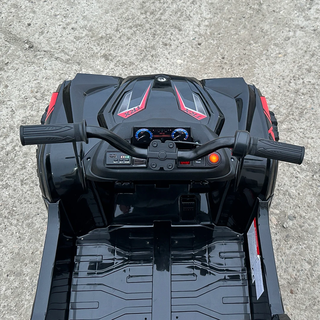 ATV electric pentru copii FarmQuad 6x6, 180W, 12V 14AH, premium, negru [15]