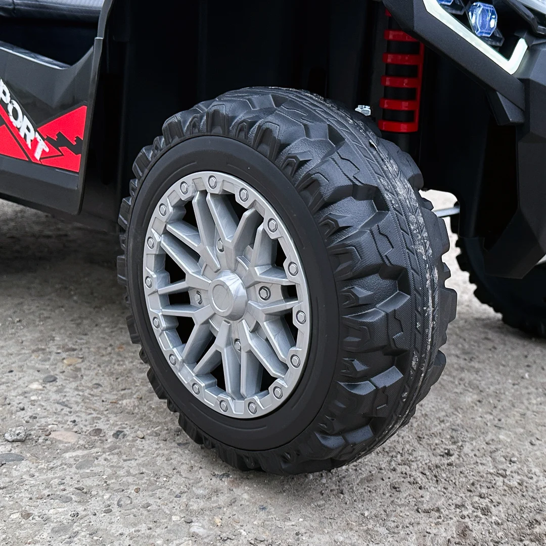 ATV electric pentru copii FarmQuad 6x6, 180W, 12V 14AH, premium, negru [10]