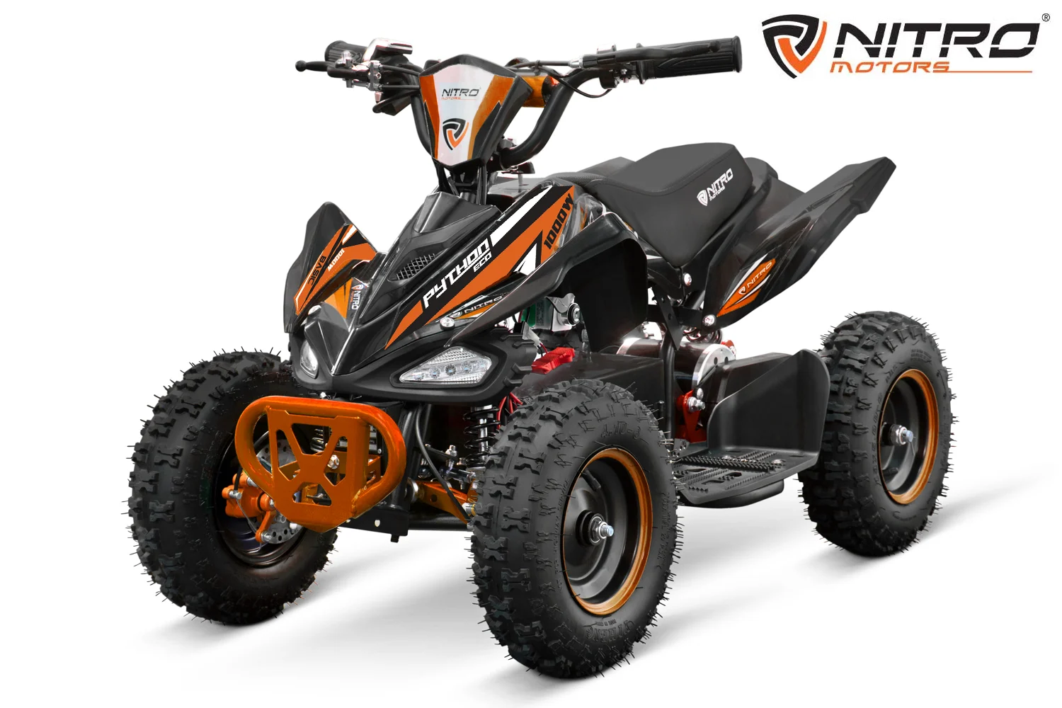 Ride On ATV & UTV - Electric ride-on ATV for children, NITRO ECO Python,1000W, 36V. 3 gears, orange