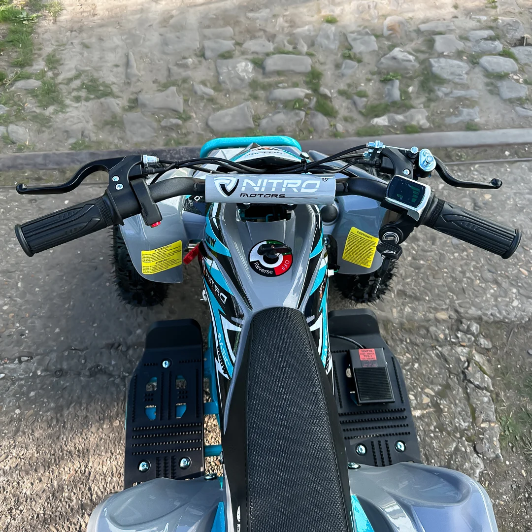 Ride-on electric ATV for children, NITRO ECO Python, 1000W, 36V, 3 gears, light blue [5]