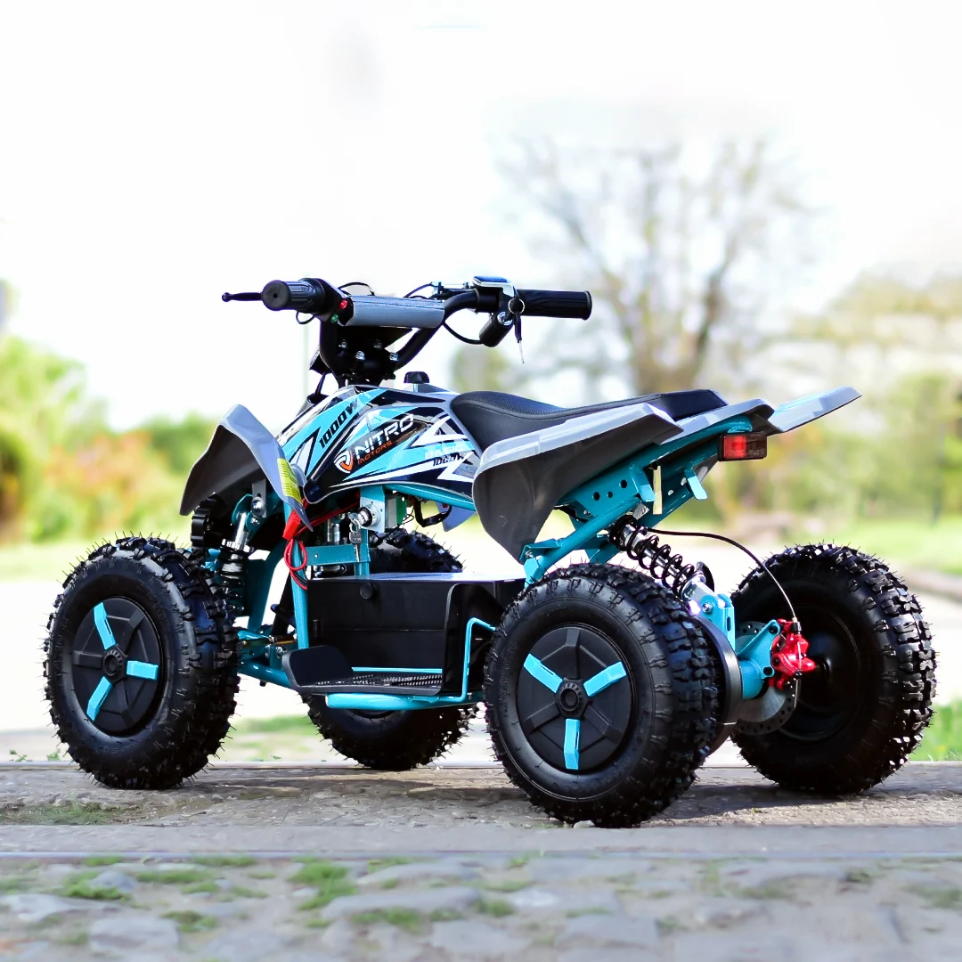Ride-on electric ATV for children, NITRO ECO Python, 1000W, 36V, 3 gears, light blue [7]