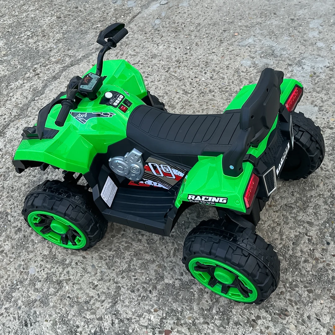 Children's electric ATV, SuperOffroad V2, 4x4, 140W, 12V, 7Ah, for 2 children, green [2]