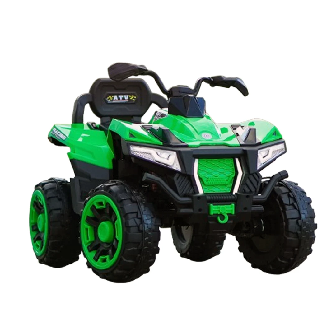 Ride On ATV & UTV - Children's electric ATV, SuperOffroad V2, 4x4, 140W, 12V, 7Ah, for 2 children, green