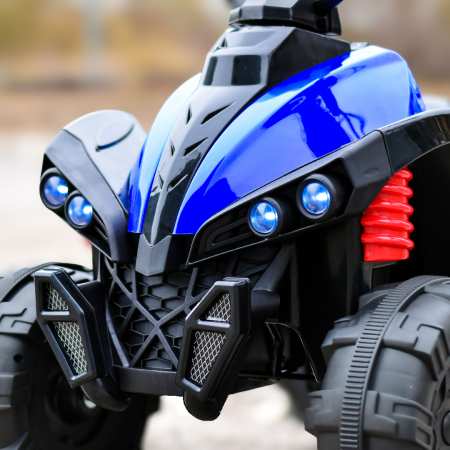 ATV electric pentru copii Wolf, 70W 12V, standard, albastru [10]