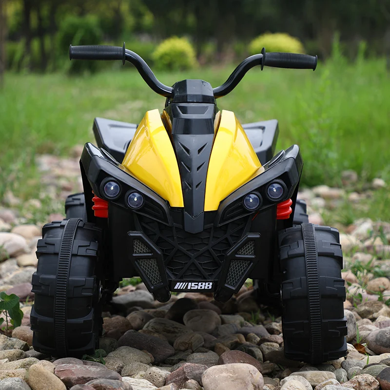 ATV electric pentru copii Wolf, 70W 12V, standard, galben [3]