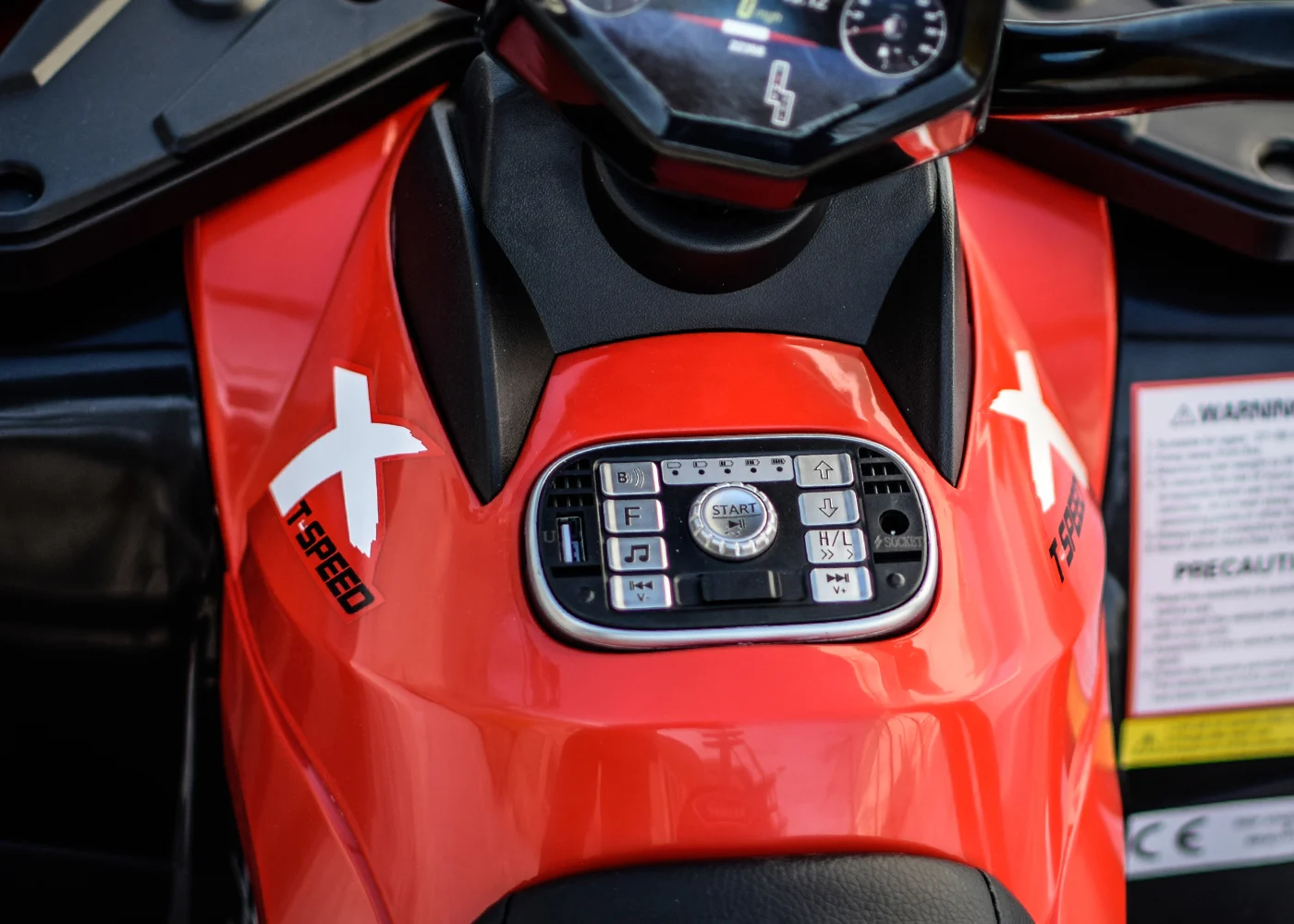 Electric ride on ATV for children XT-Speed, 180W 24V, Premium equipment, red [5]