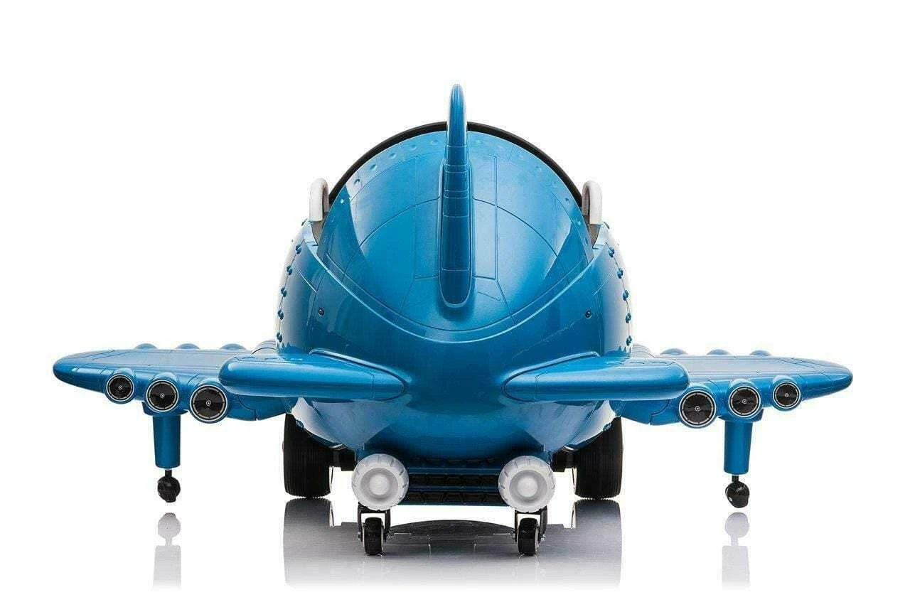 Electric ride-on plane for children Eyas BJ20201 60W 12V, remote control, blue [11]