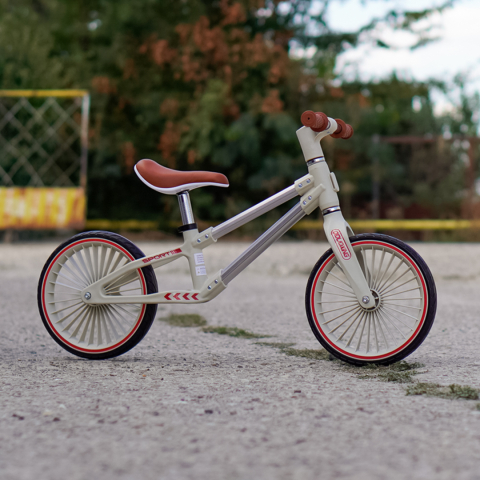 Kids’ Balance Bike, Ages 2-5 Years, 12-Inch Soft Foam Wheels, beige [2]
