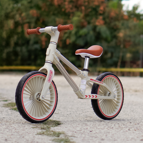 Kids’ Balance Bike, Ages 2-5 Years, 12-Inch Soft Foam Wheels, beige [1]