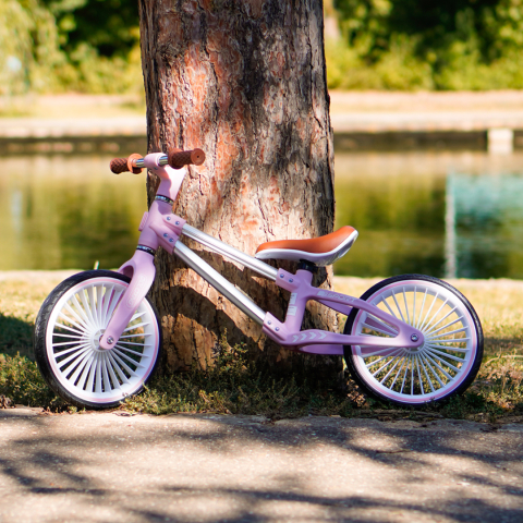 Kids’ Balance Bike, Ages 2-5 Years, 12-Inch Soft Foam Wheels, pink [1]