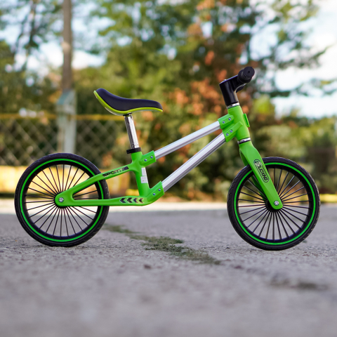 Kids’ Balance Bike, Ages 2-5 Years, 12-Inch Soft Foam Wheels, Green [3]