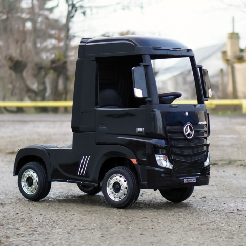 Camion electric copii Mercedes ACTROS, 4x4 180W, 12V, PREMIUM, negru [4]