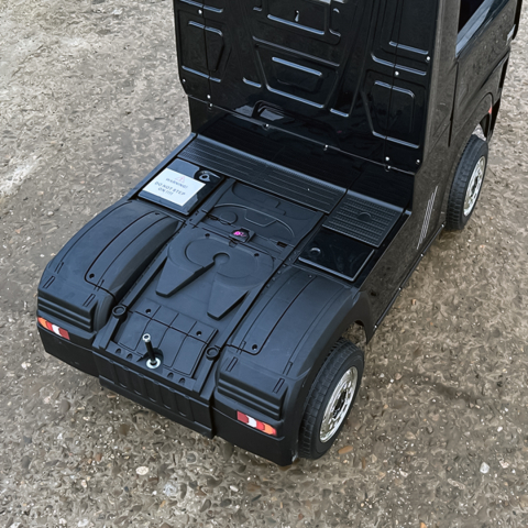 Camion electric copii Mercedes ACTROS, 4x4 180W, 12V, PREMIUM, negru [11]