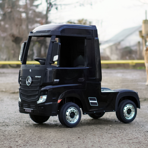 Camion electric copii Mercedes ACTROS, 4x4 180W, 12V, PREMIUM, negru [9]