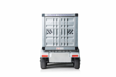 Camion electric cu semiremorca BJJ2011 4x4 140W, PREMIUM, negru [6]