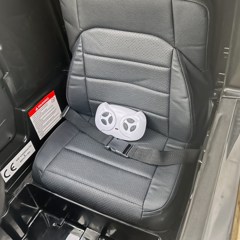 Camion electric pentru copii, SCANIA R-SERIES, tractiune 4x4, 180W, 12V 14Ah, echipare premium, negru [14]