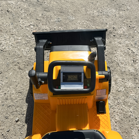 Electric ride-on excavator for children, model BJYT1066, 60W, 6V, remote control included, yellow [11]